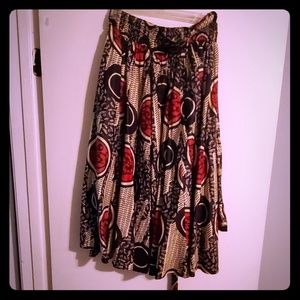 African Print Skirt